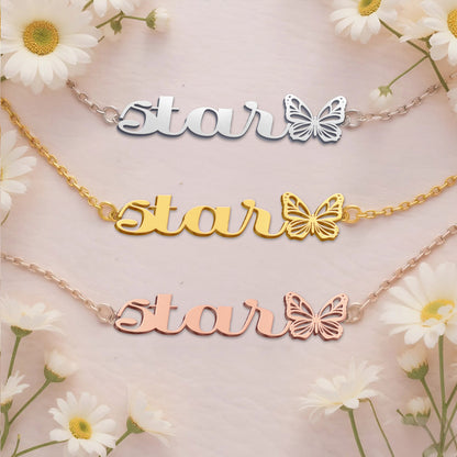 STAR  TTX22 Personalized Name Necklace – Perfect Gift