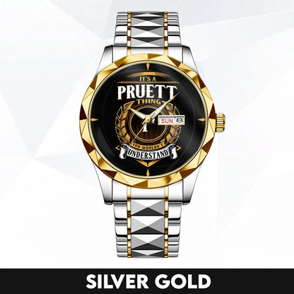 PRUETT H79-02 Thing You Wouldn't Understand Watch – Custom Name & Initial Watch