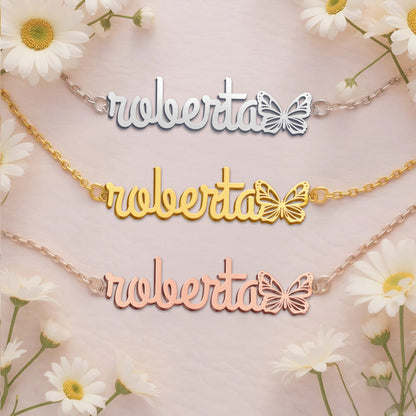 ROBERTA  TTL01 Personalized Name Necklace – Perfect Gift