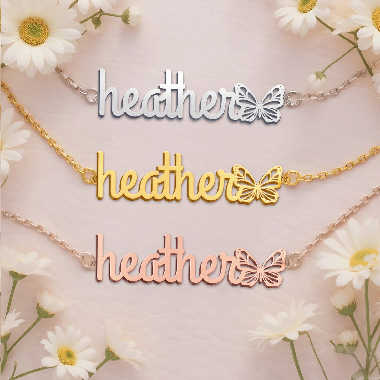 HEATHER  TTL01 Personalized Name Necklace – Perfect Gift