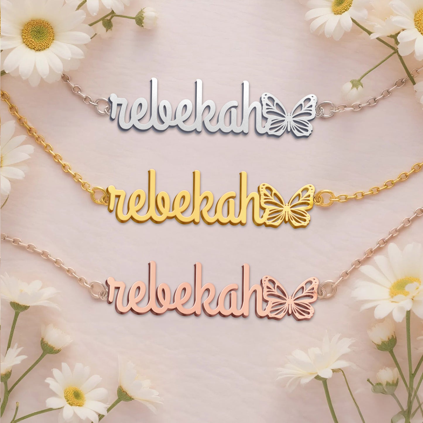 REBEKAH  TTL01 Personalized Name Necklace – Perfect Gift