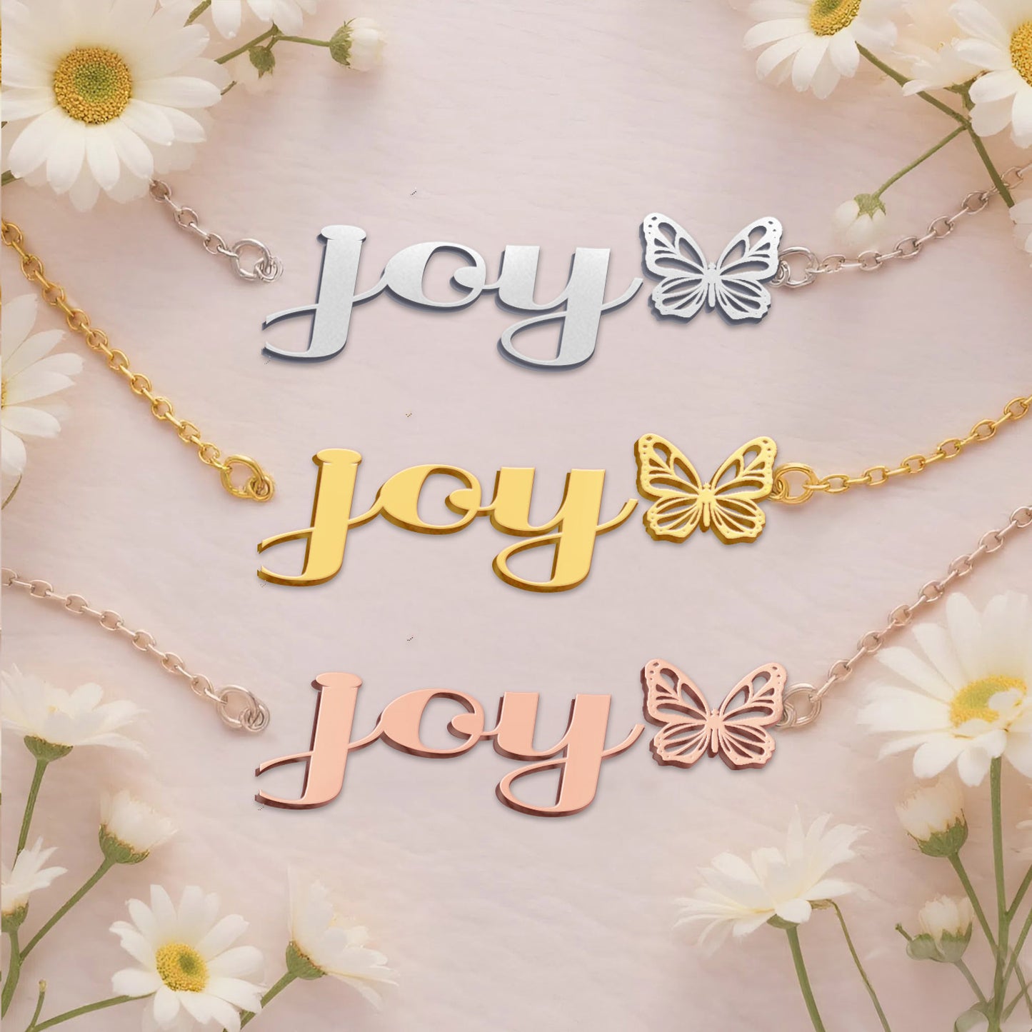 JOY  TTX22 Personalized Name Necklace – Perfect Gift