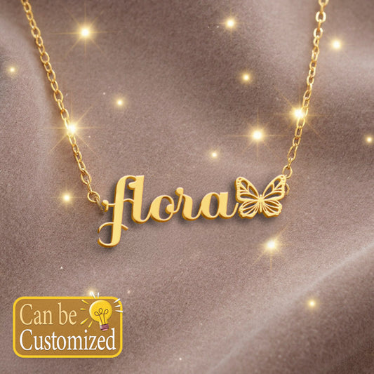 FLORA  TTX22 Personalized Name Necklace – Perfect Gift