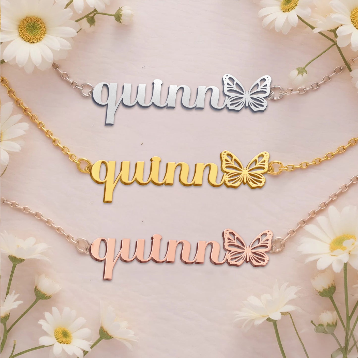 QUINN  TTX22 Personalized Name Necklace – Perfect Gift