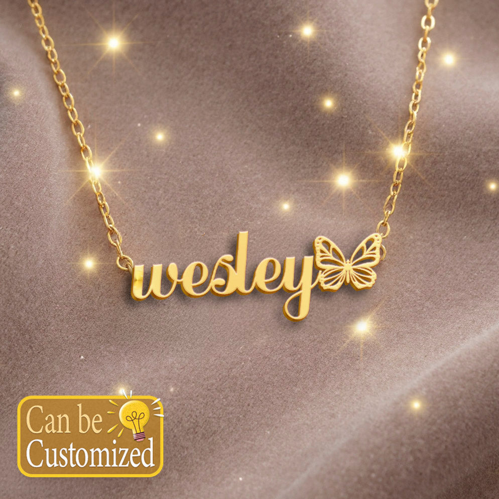 WESLEY  TTX22 Personalized Name Necklace – Perfect Gift