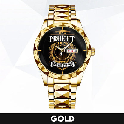 PRUETT H79-02 Thing You Wouldn't Understand Watch – Custom Name & Initial Watch