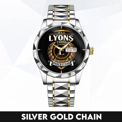 LYONS H79-02 Thing You Wouldn't Understand Watch – Custom Name & Initial Watch