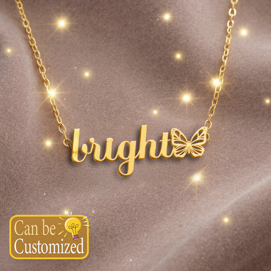 BRIGHT  TTX22 Personalized Name Necklace – Perfect Gift