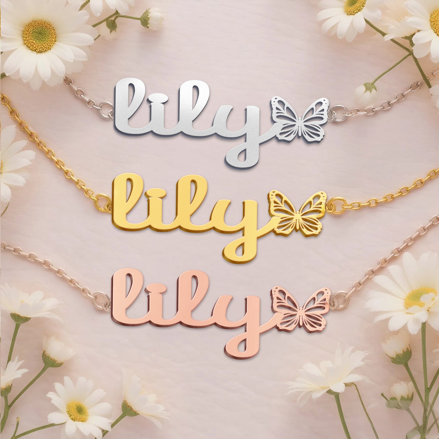 LILY  TTL01 Personalized Name Necklace – Perfect Gift