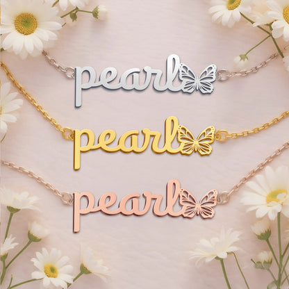 PEARL  TTL01 Personalized Name Necklace – Perfect Gift