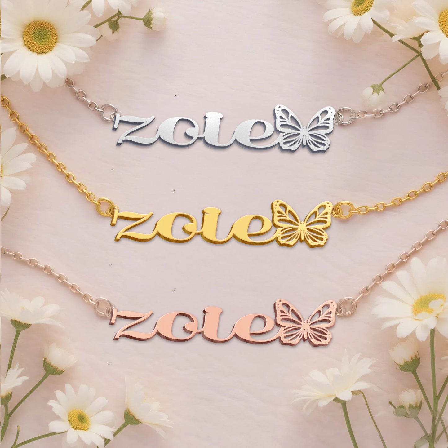 ZOIE  TTX22 Personalized Name Necklace – Perfect Gift