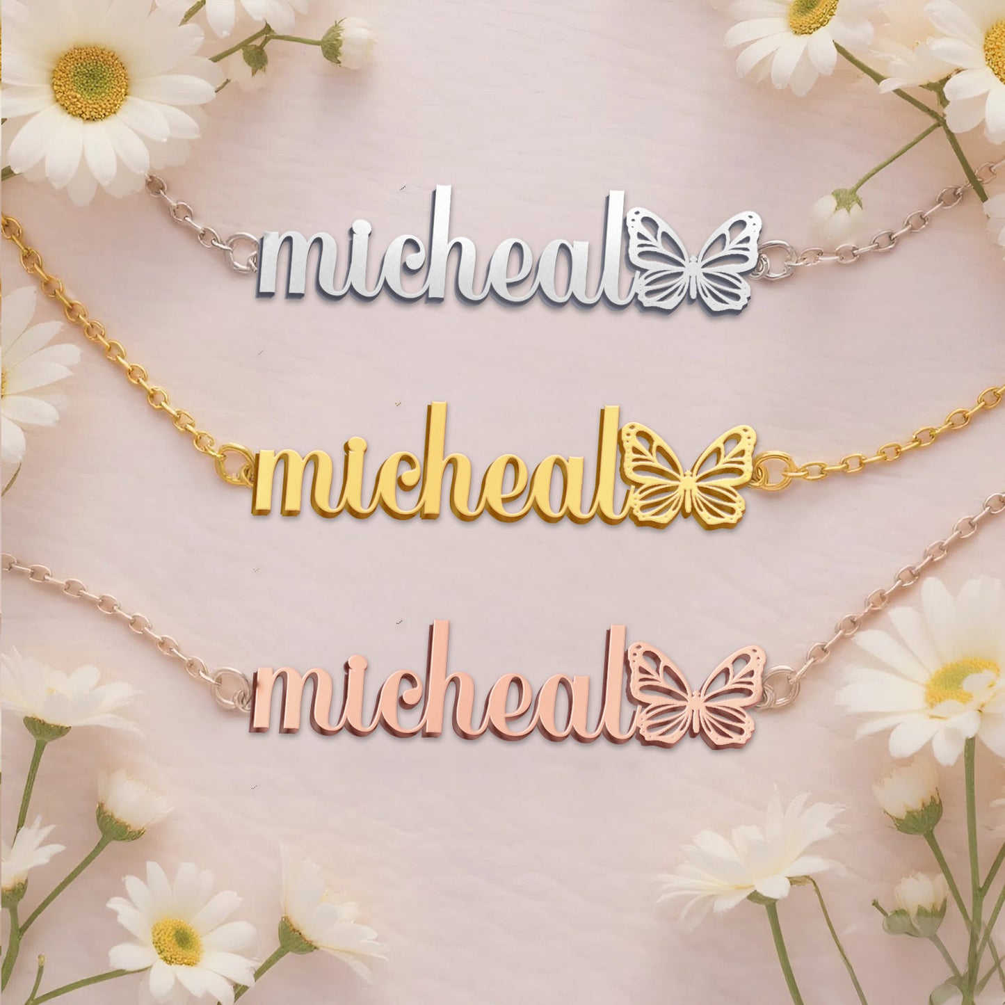 MICHEAL  TTX22 Personalized Name Necklace – Perfect Gift