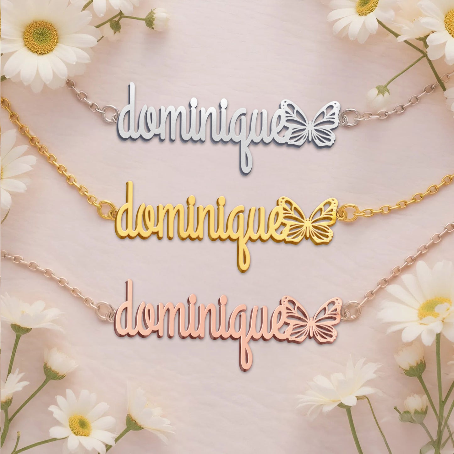 DOMINIQUE  TTL01 Personalized Name Necklace – Perfect Gift