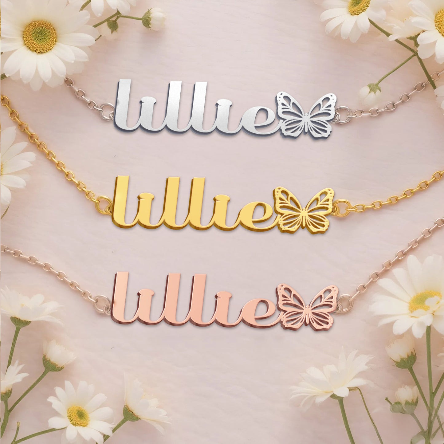 LILLIE  TTX22 Personalized Name Necklace – Perfect Gift