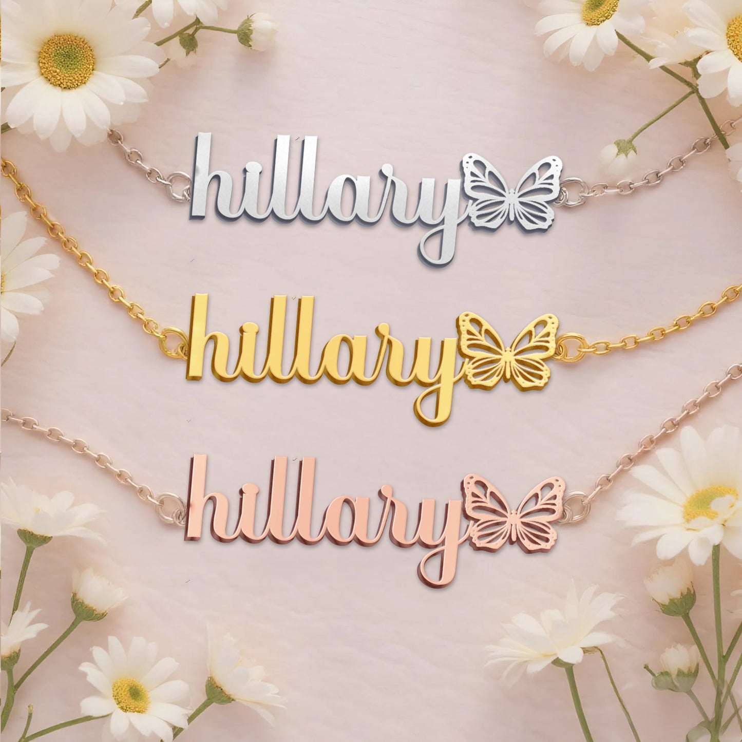 HILLARY  TTX22 Personalized Name Necklace – Perfect Gift
