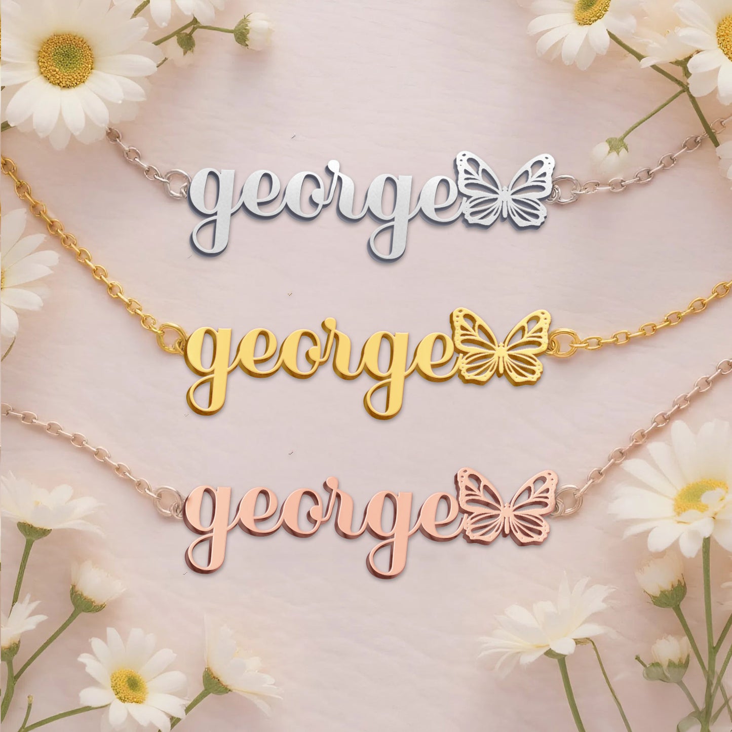 GEORGE  TTX22 Personalized Name Necklace – Perfect Gift