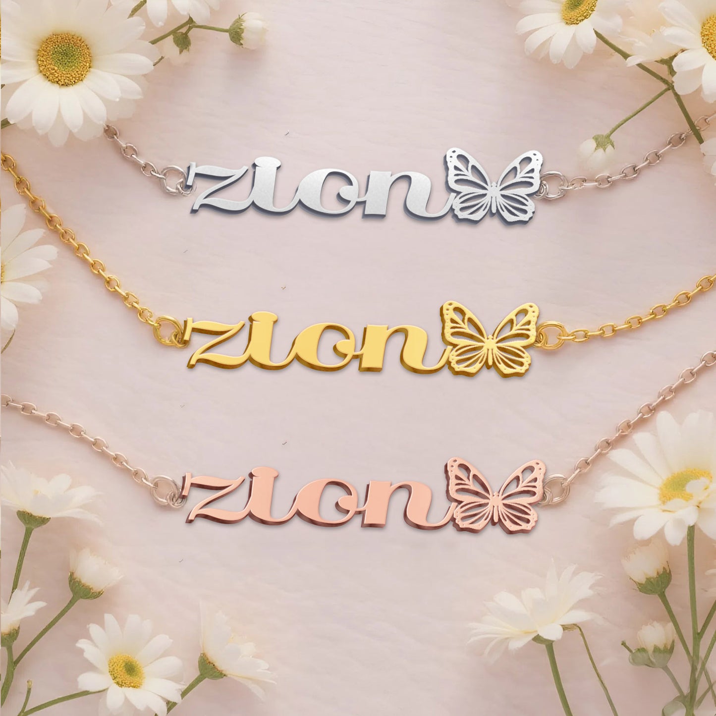 ZION  TTX22 Personalized Name Necklace – Perfect Gift