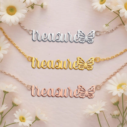 TREASURE  TTX22 Personalized Name Necklace – Perfect Gift