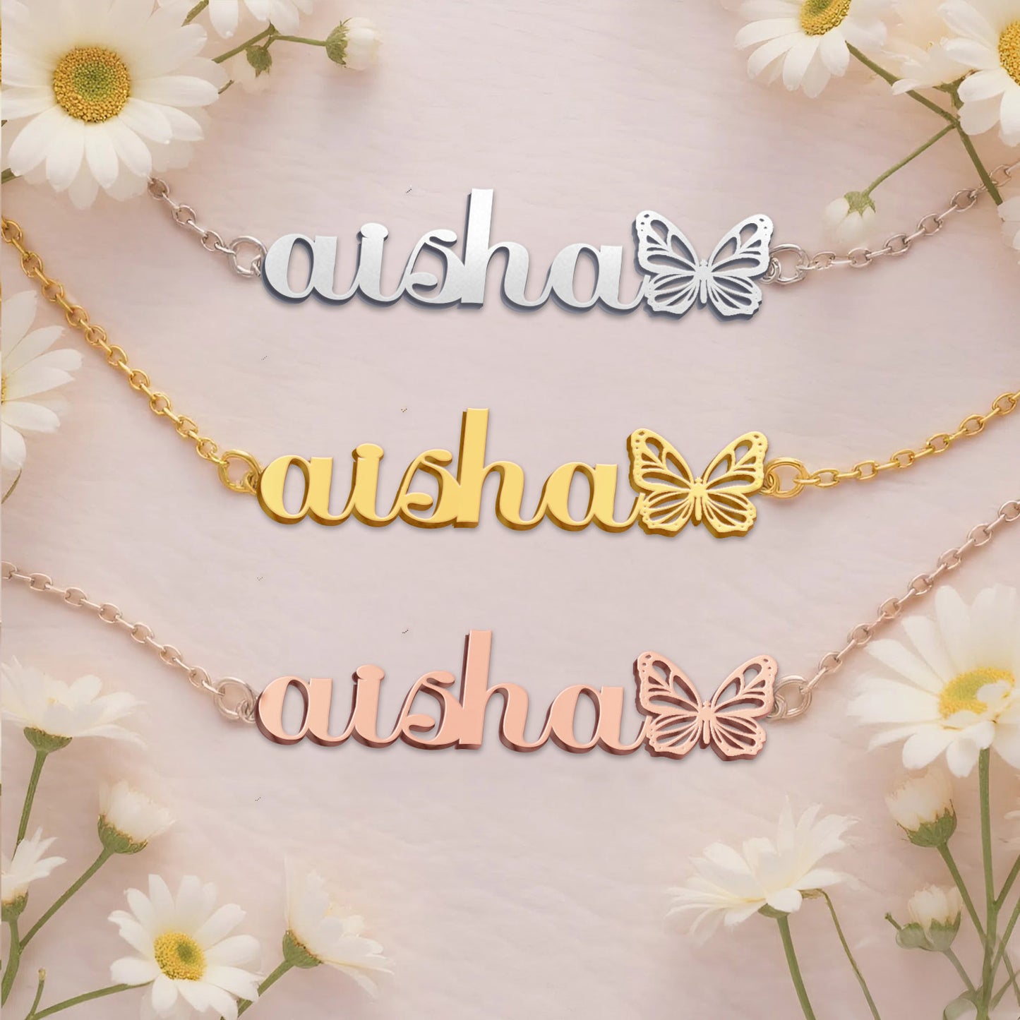 AISHA  TTX22 Personalized Name Necklace – Perfect Gift