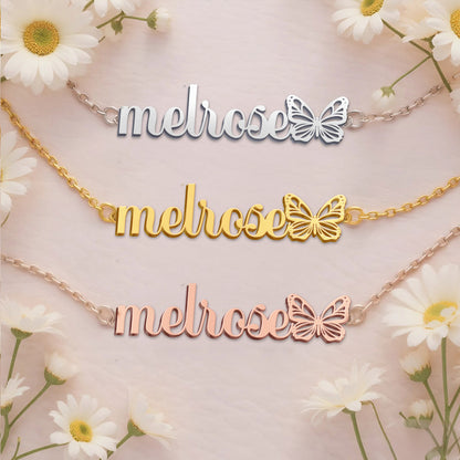 MELROSE  TTX22 Personalized Name Necklace – Perfect Gift