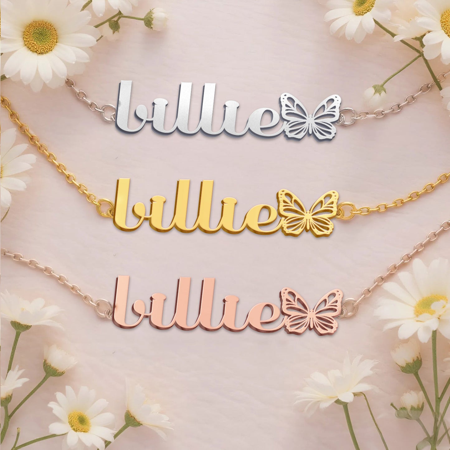 BILLIE  TTX22 Personalized Name Necklace – Perfect Gift