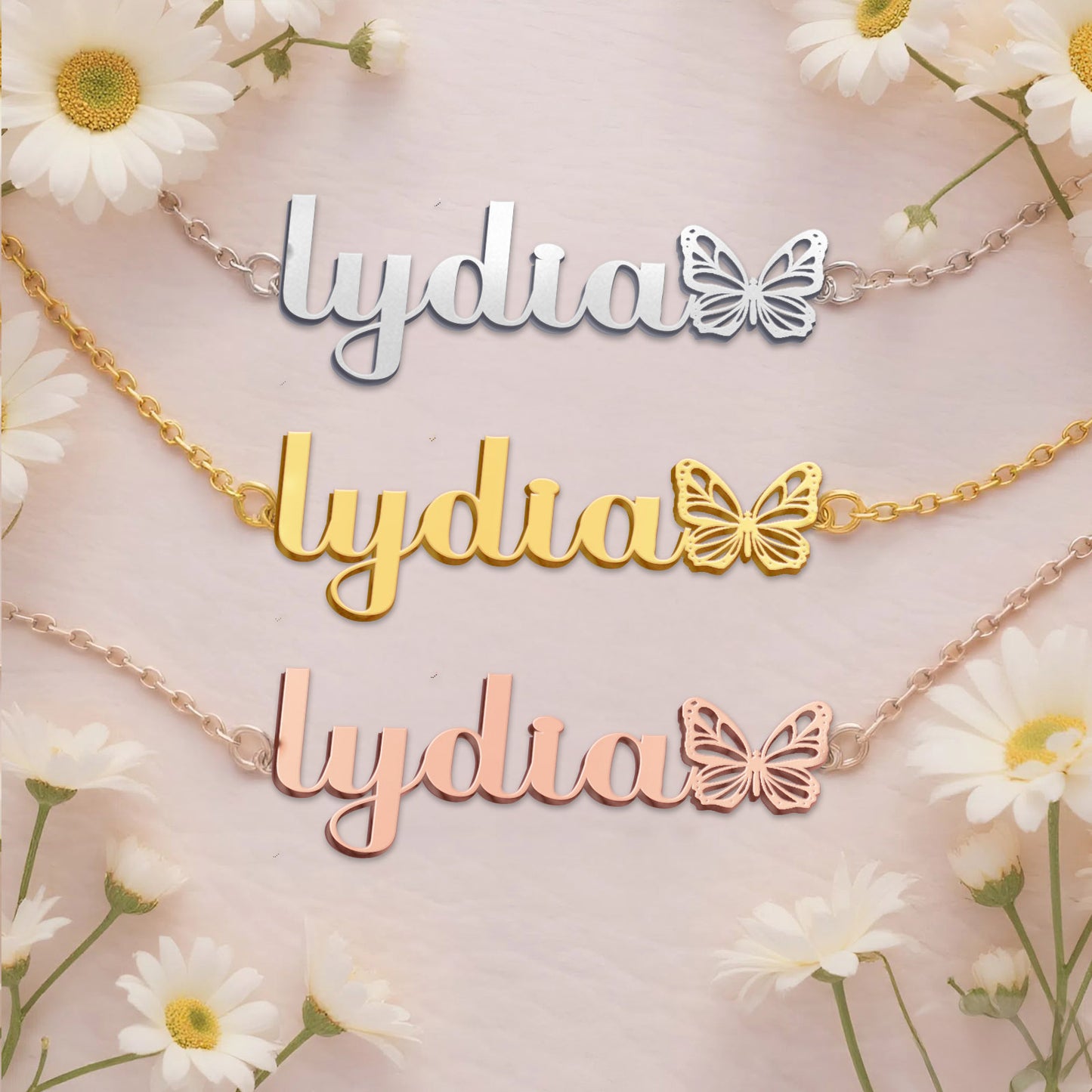 LYDIA  TTX22 Personalized Name Necklace – Perfect Gift