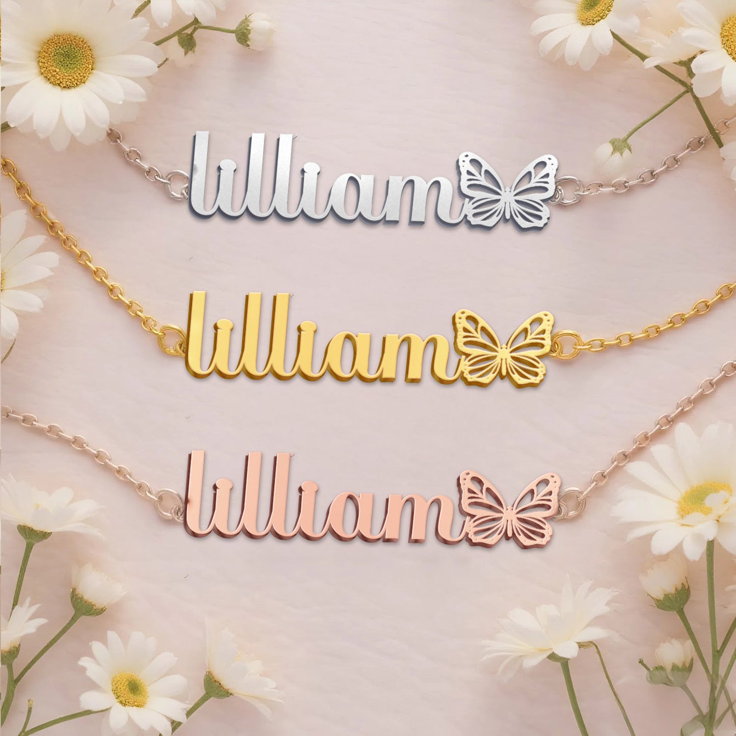 LILLIAM  TTX22 Personalized Name Necklace – Perfect Gift