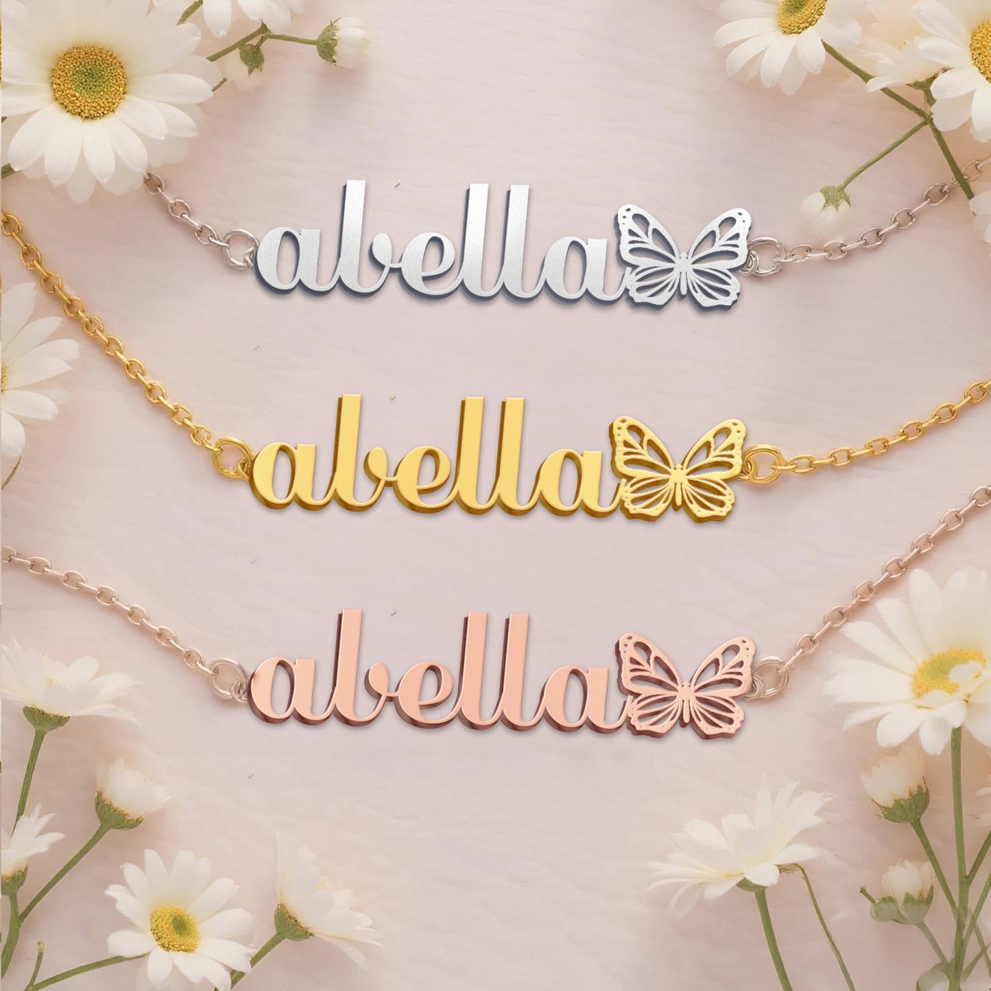 ABELLA  TTX22 Personalized Name Necklace – Perfect Gift