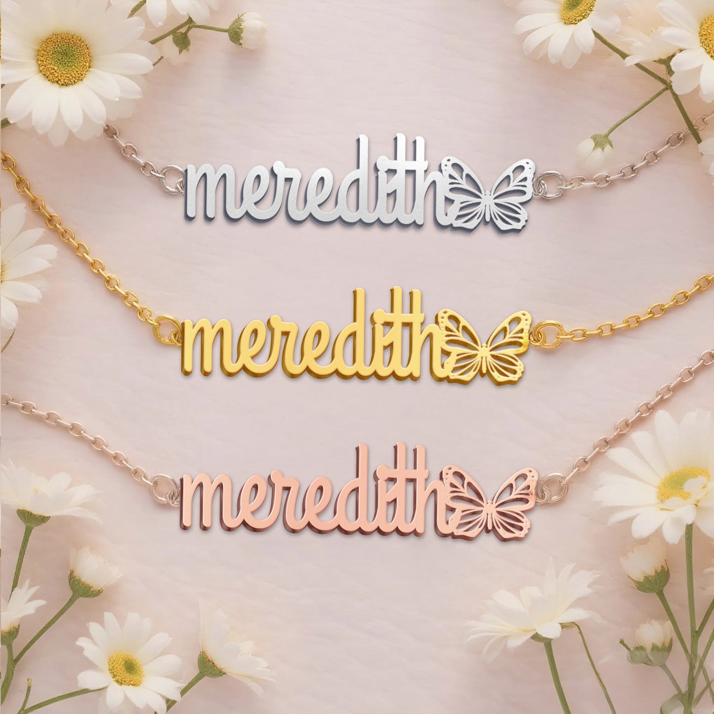 MEREDITH  TTL01 Personalized Name Necklace – Perfect Gift