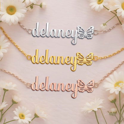 DELANEY  TTX22 Personalized Name Necklace – Perfect Gift