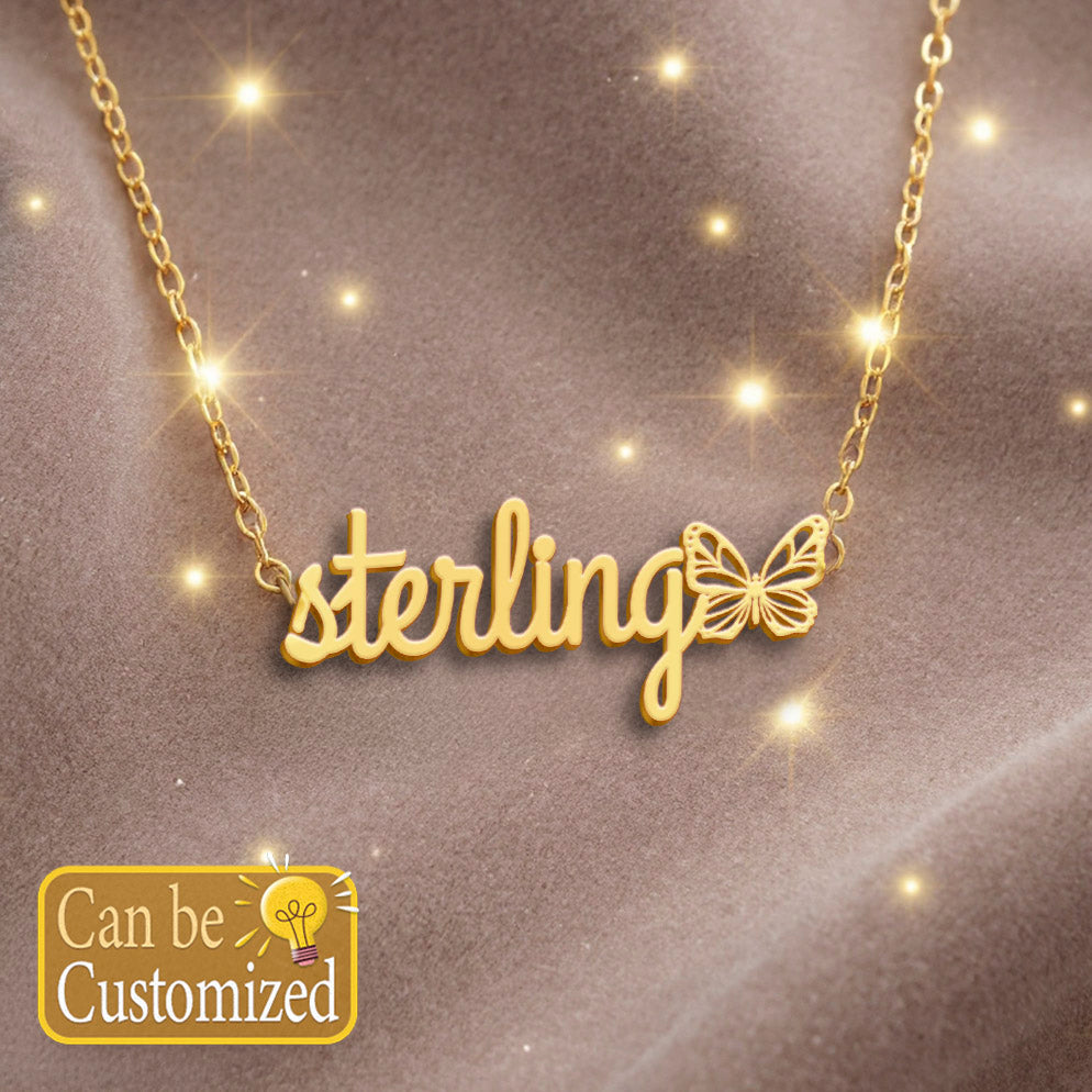 STERLING  TTL01 Personalized Name Necklace – Perfect Gift