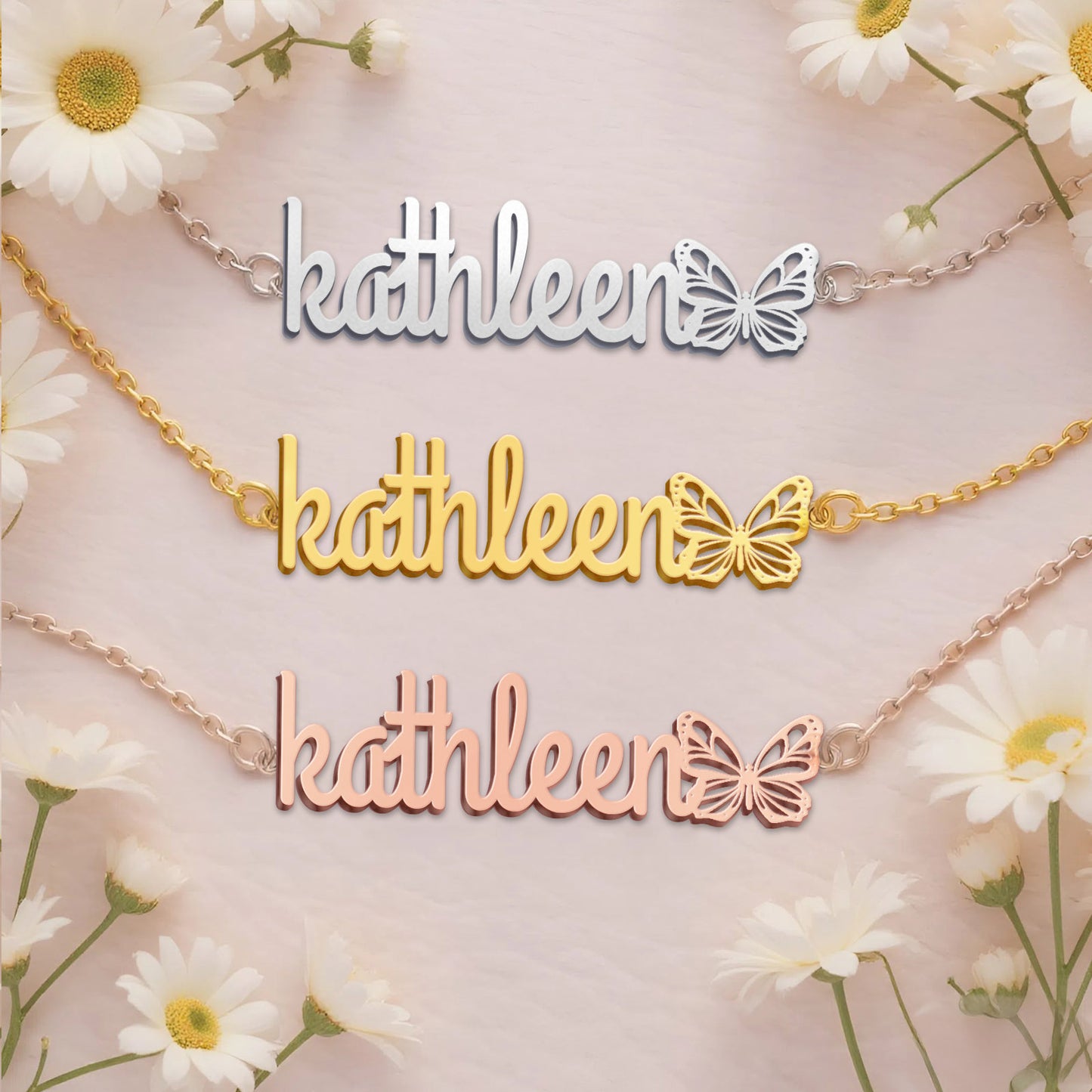 KATHLEEN  TTL01 Personalized Name Necklace – Perfect Gift