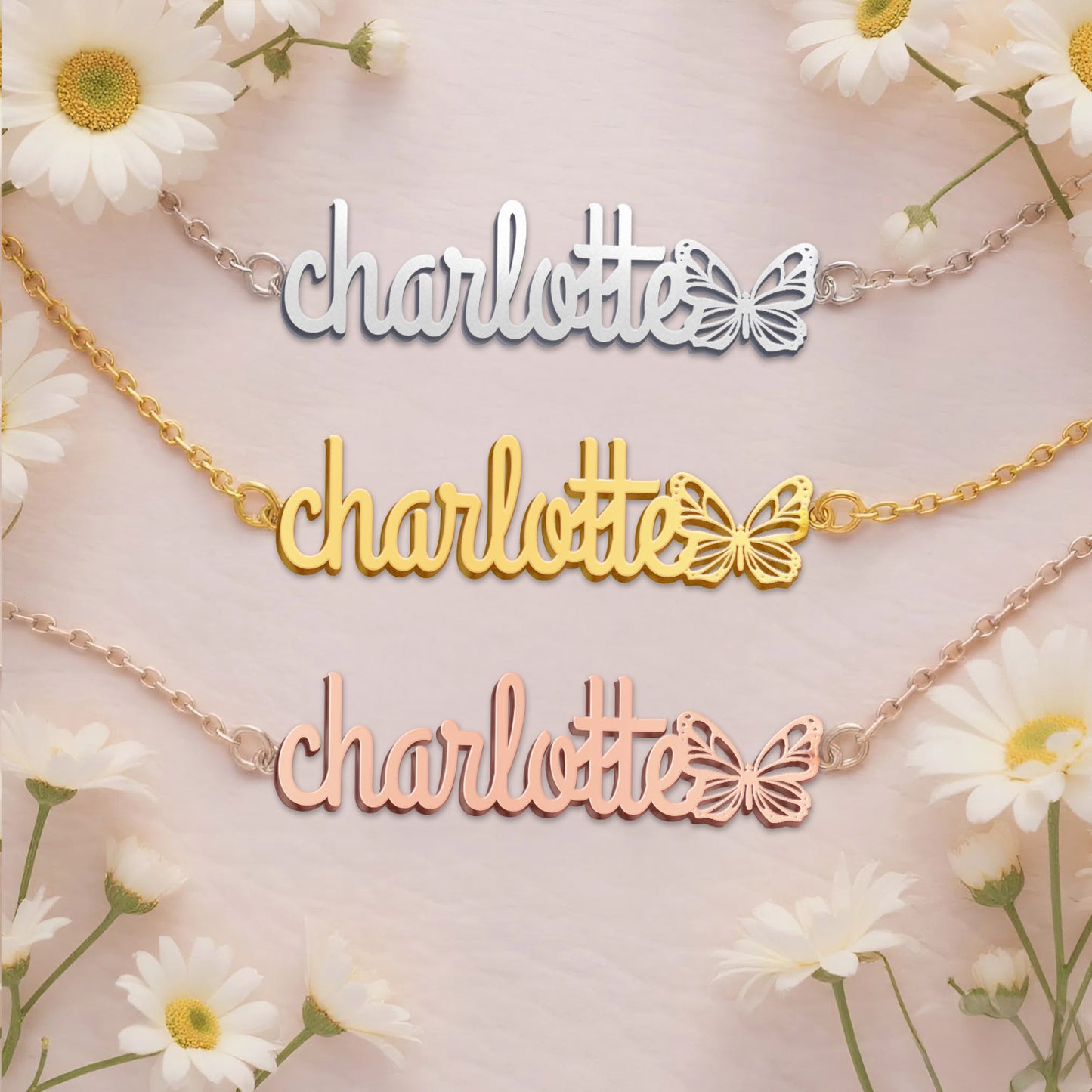 CHARLOTTE  TTL01 Personalized Name Necklace – Perfect Gift