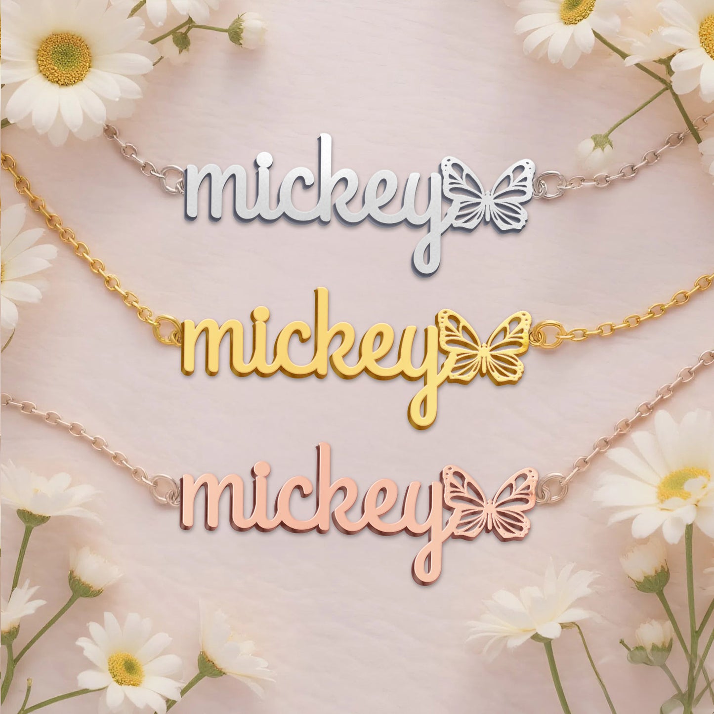 MICKEY  TTL01 Personalized Name Necklace – Perfect Gift