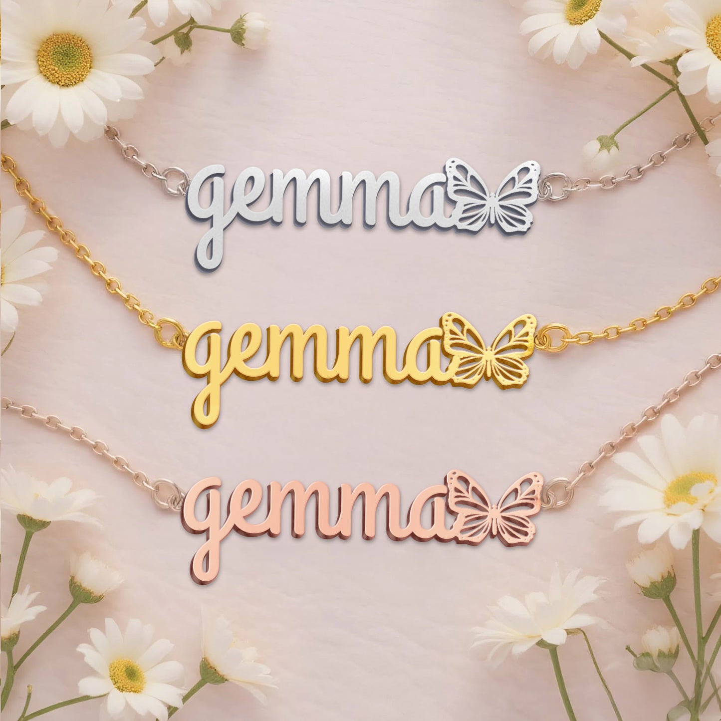 GEMMA  TTL01 Personalized Name Necklace – Perfect Gift