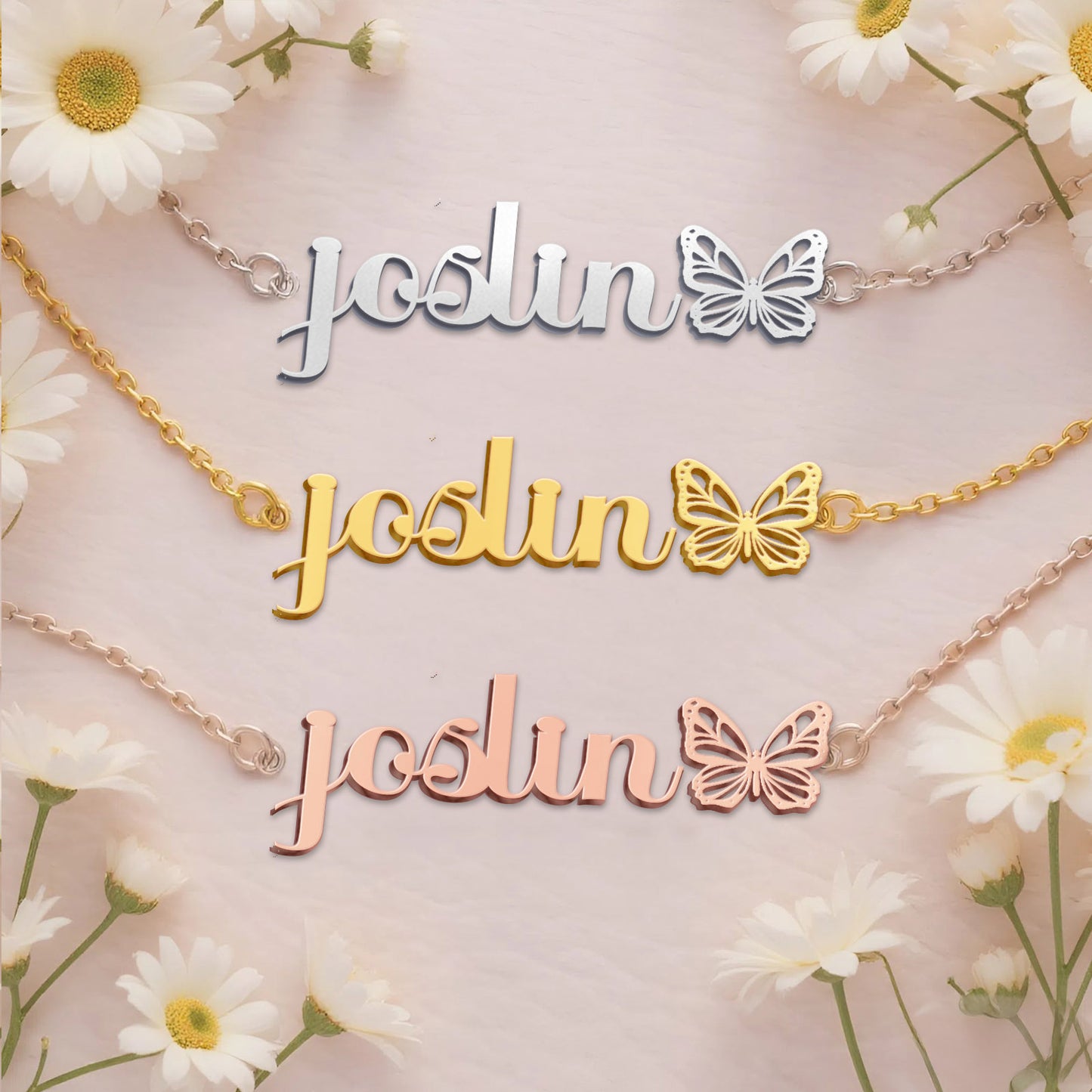 JOSLIN  TTX22 Personalized Name Necklace – Perfect Gift