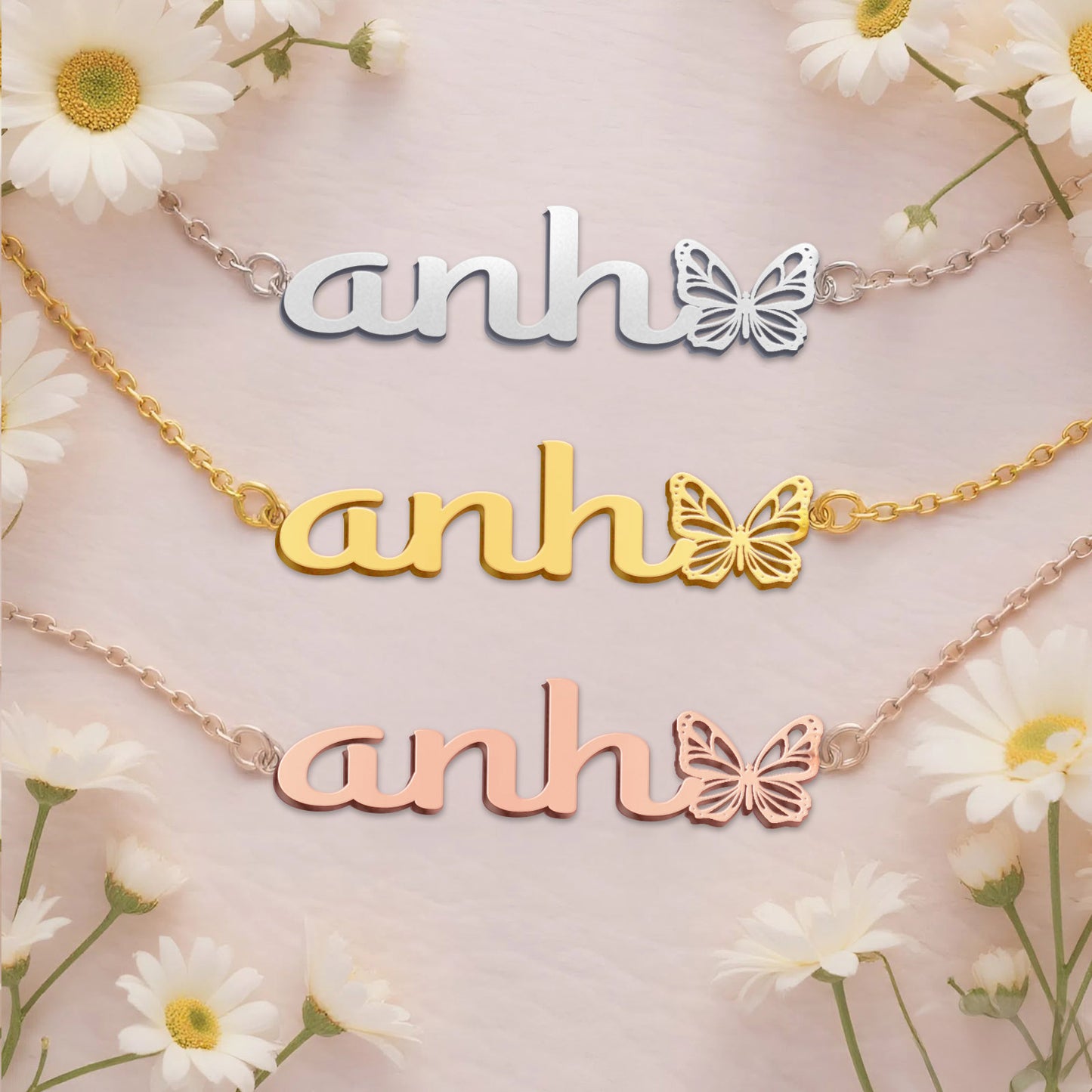ANH  TTL01 Personalized Name Necklace – Perfect Gift