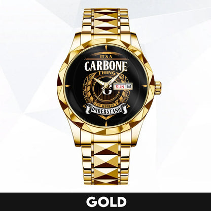 CARBONE H79-02 Thing You Wouldn't Understand Watch – Custom Name & Initial Watch