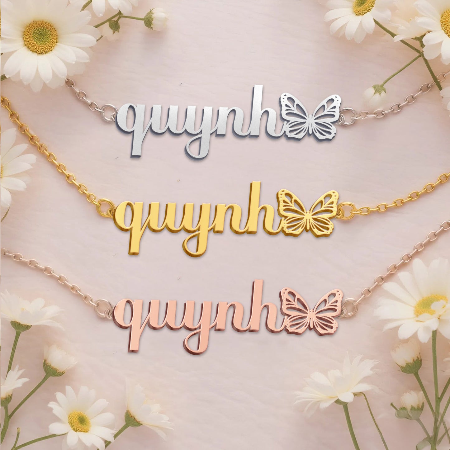 QUYNH  TTX22 Personalized Name Necklace – Perfect Gift