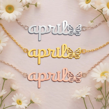 APRIL  TTL01 Personalized Name Necklace – Perfect Gift