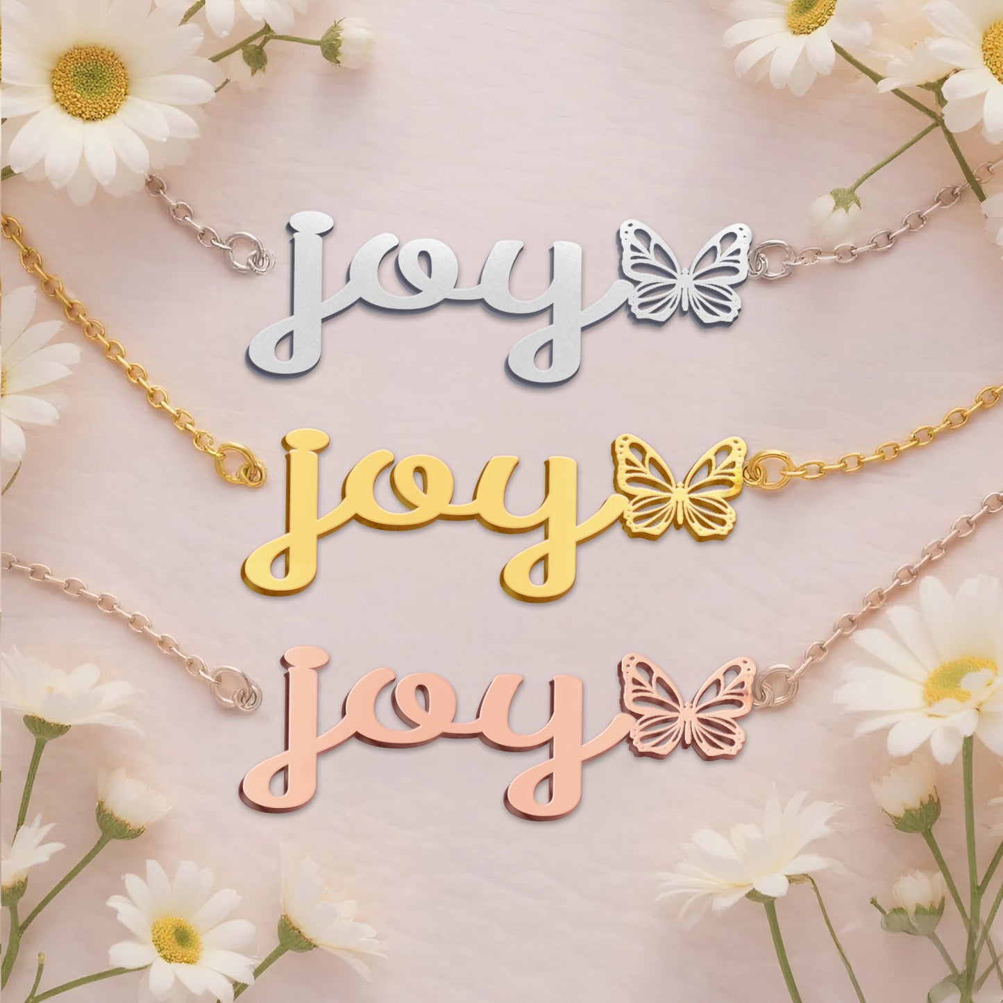 JOY  TTL01 Personalized Name Necklace – Perfect Gift