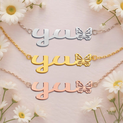 YU  TTL01 Personalized Name Necklace – Perfect Gift