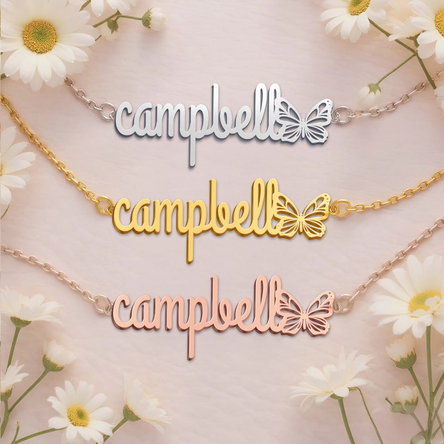 CAMPBELL  TTL01 Personalized Name Necklace – Perfect Gift