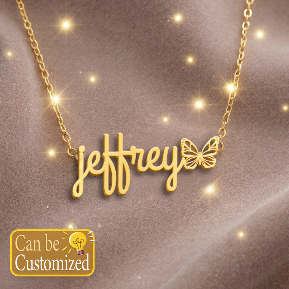 JEFFREY  TTL01 Personalized Name Necklace – Perfect Gift