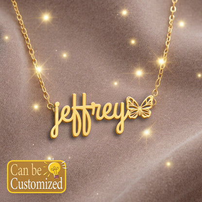 JEFFREY  TTL01 Personalized Name Necklace – Perfect Gift