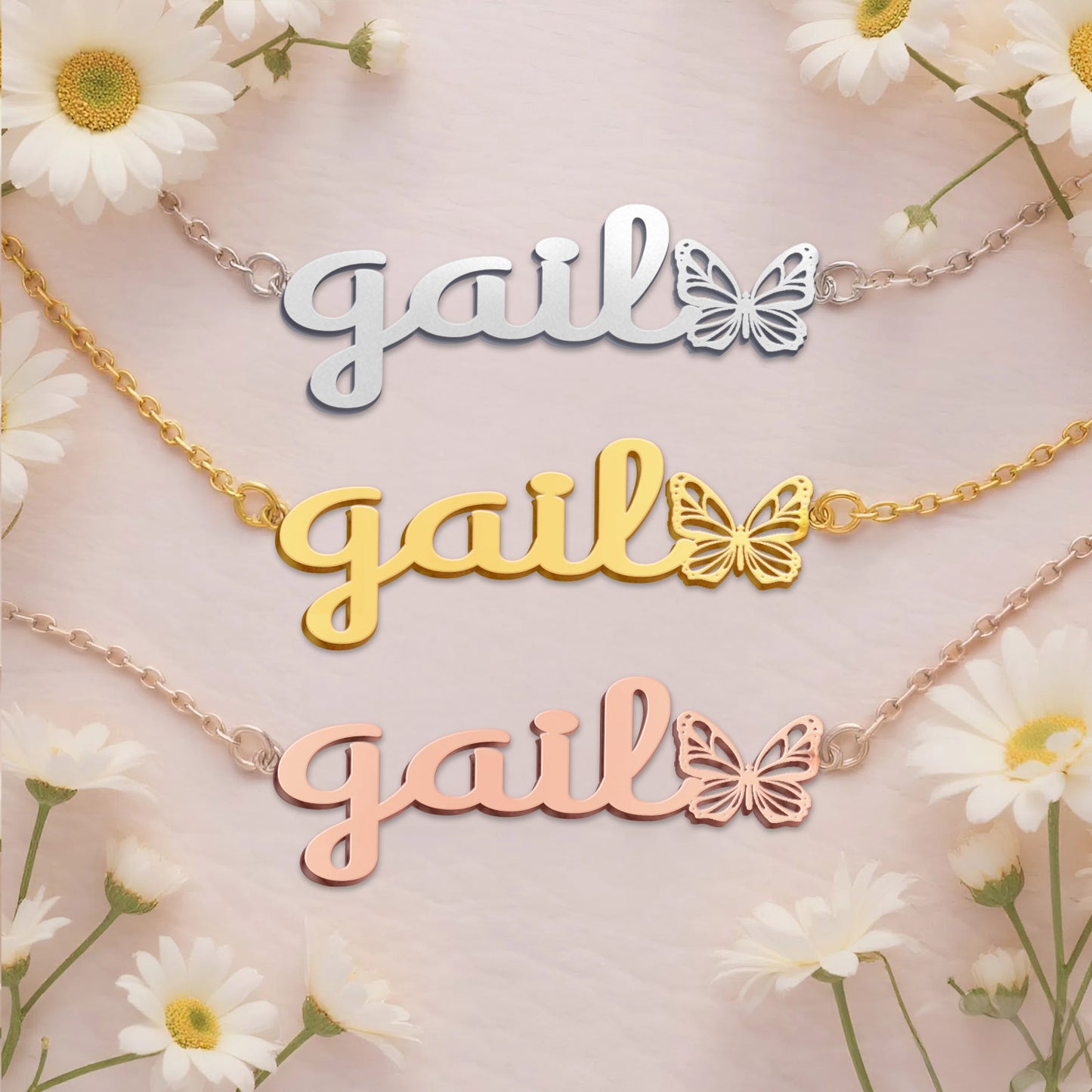GAIL  TTL01 Personalized Name Necklace – Perfect Gift