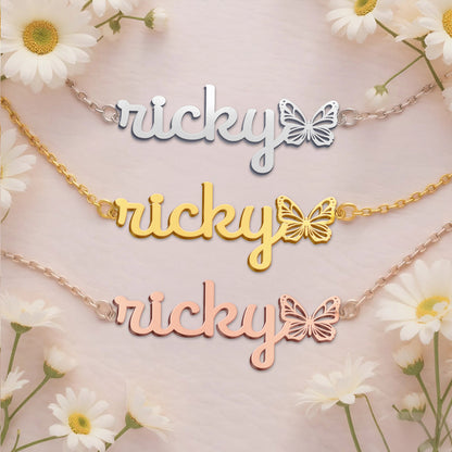 RICKY  TTL01 Personalized Name Necklace – Perfect Gift