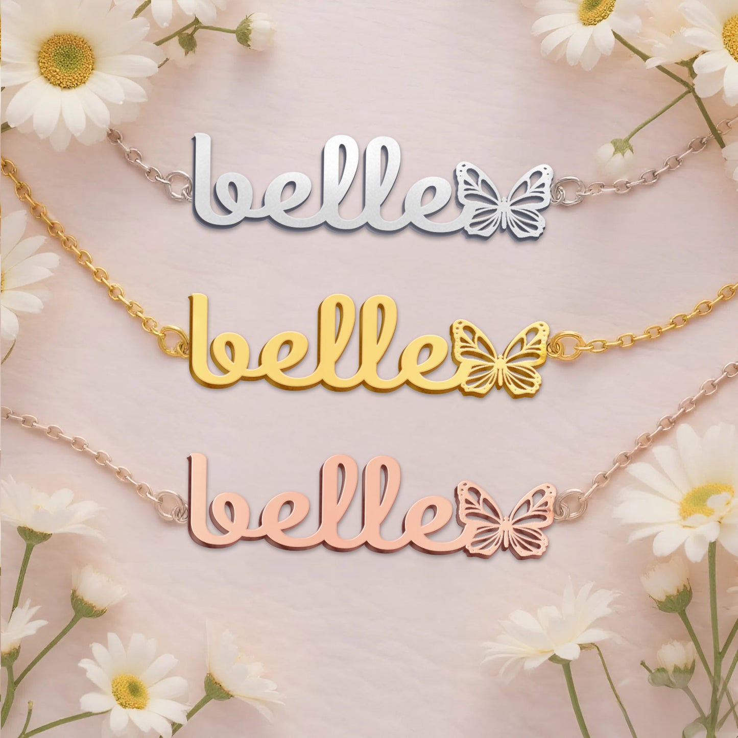 BELLE  TTL01 Personalized Name Necklace – Perfect Gift