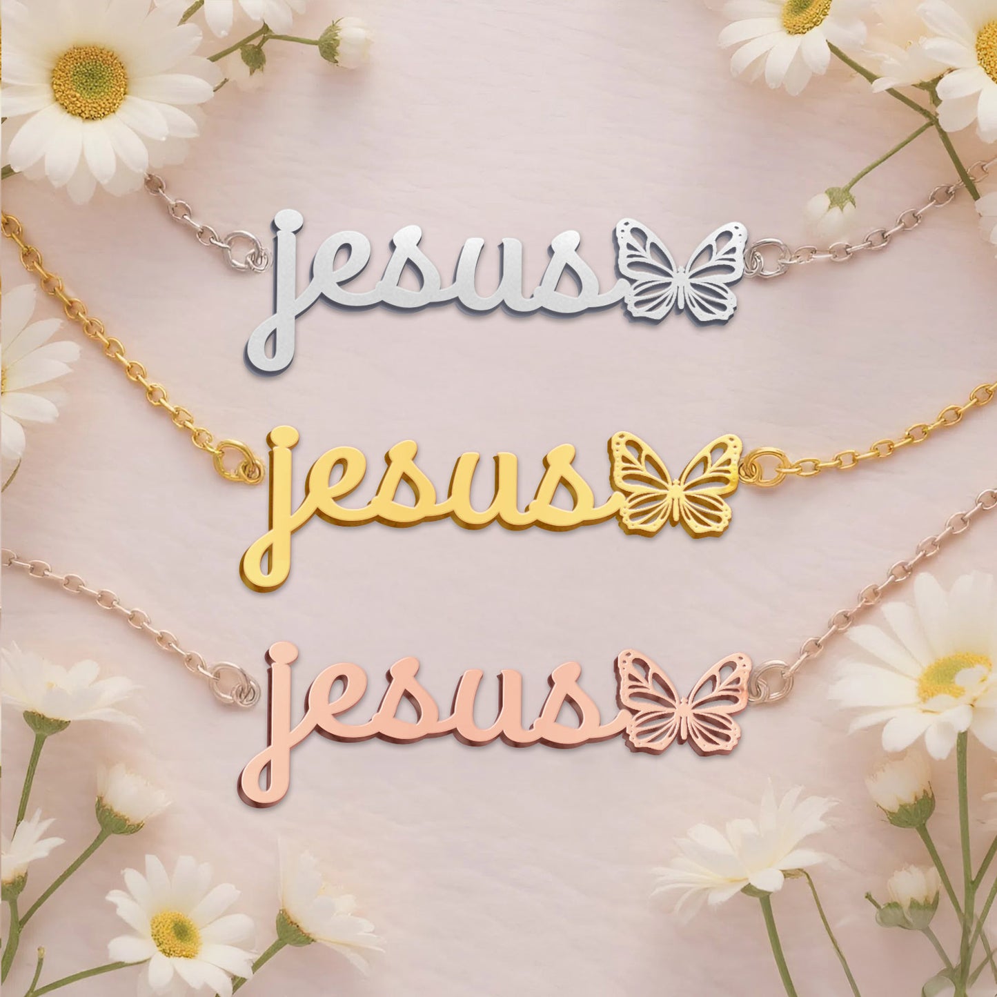 JESUS  TTL01 Personalized Name Necklace – Perfect Gift