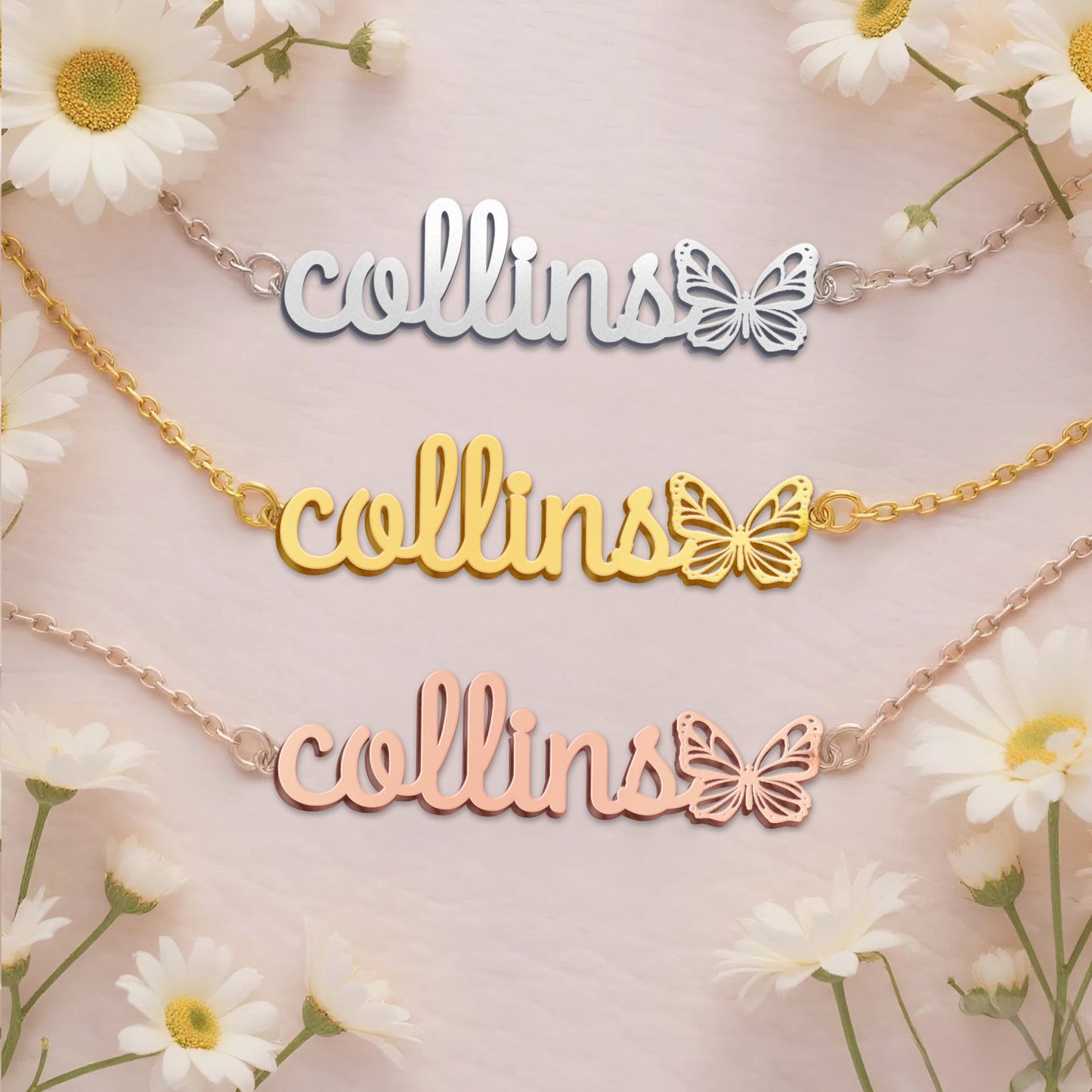 COLLINS  TTL01 Personalized Name Necklace – Perfect Gift
